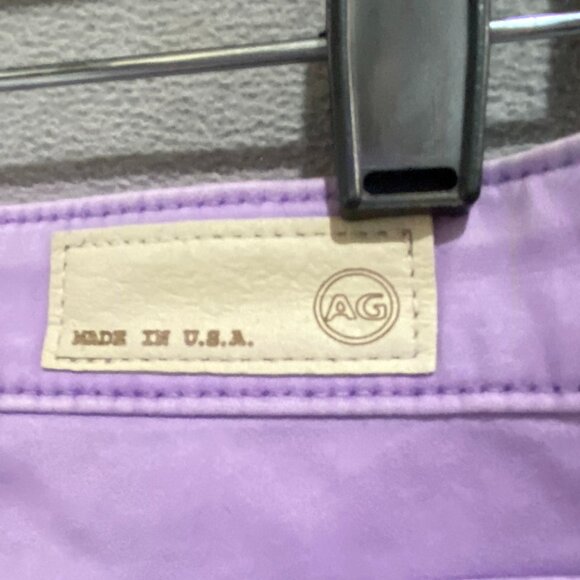 AG Adriano Goldschmied Stilt Cigarette Jeans 27R | Lavender Purple | Made in USA - Picture 6 of 7